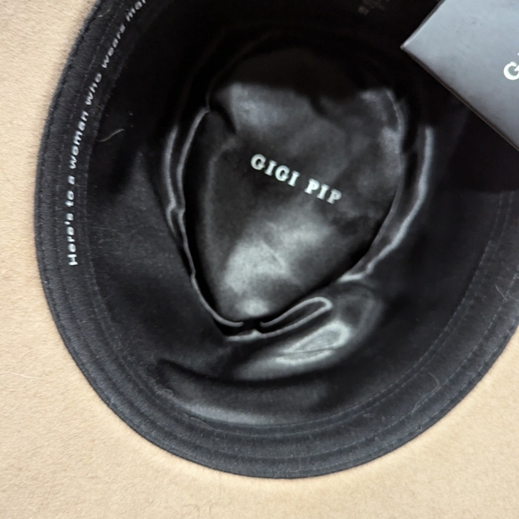 Gigi Pip Miller Brown Fedora 61 Wool Hat NWT main image 6